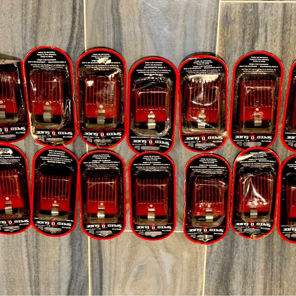 Hair Attachment Comb Guards, by Speed O Guide 14 Pieces Set, Variety